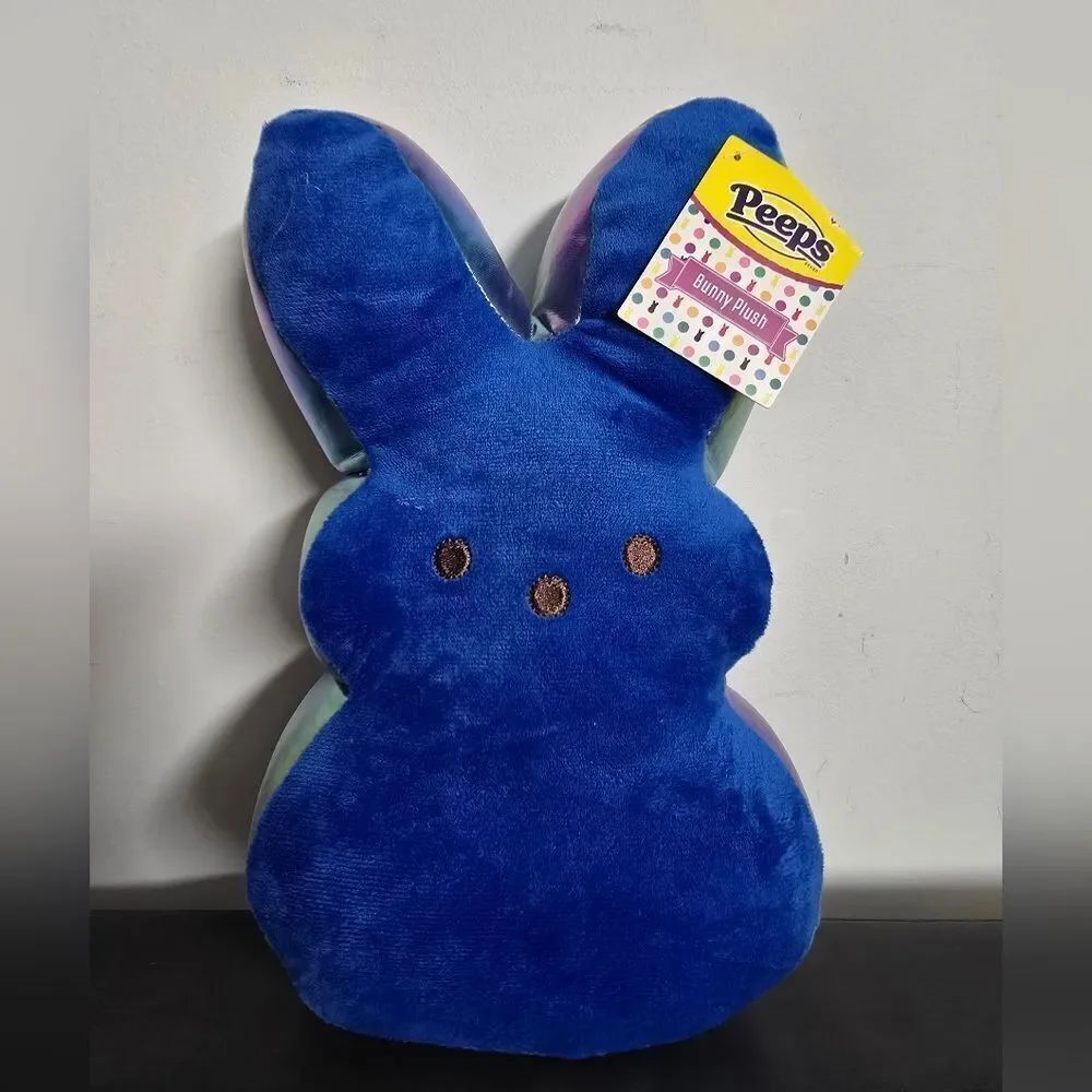 New classic blue Easter Peeps bunny plush toy 12' for kids boys/ girls & adults